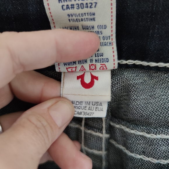 True Religion 💜 Julia Skinny Jeans Dark Flap - Picture 4 of 12